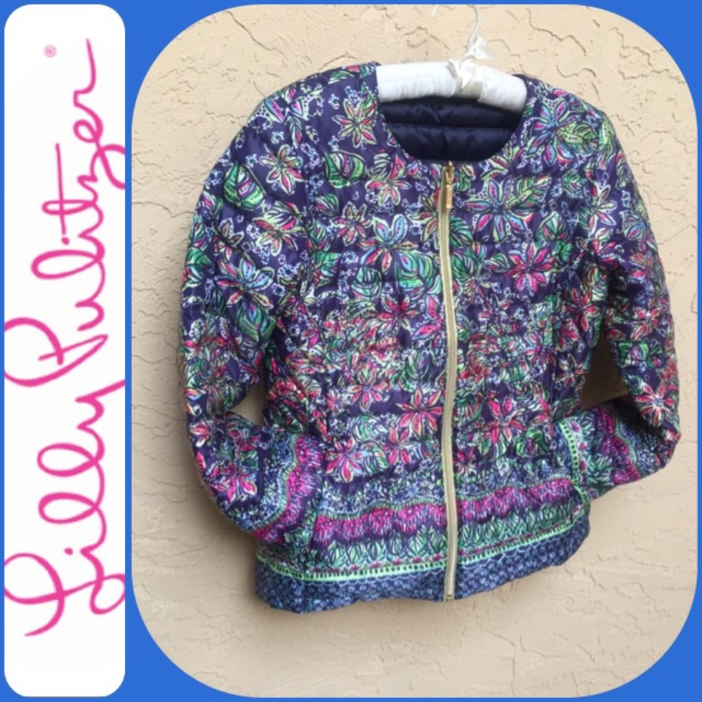 🆕 LILLY PULITZER Reversible Lilah Jacket Sz Lg=10
